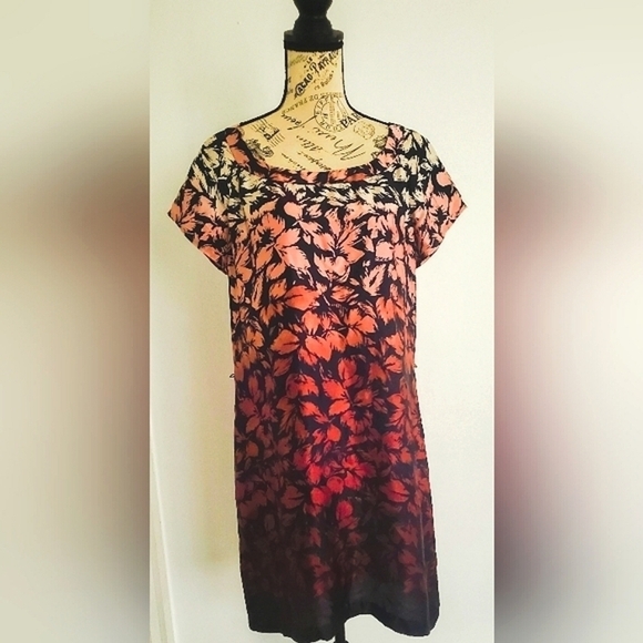 🤳Nine West Floral Print Shift Dress Size-S 🌴 - Picture 1 of 8
